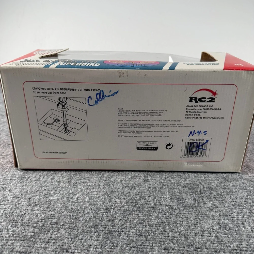 1:18 SCALE 1970 PLYMOUTH SUPERBIRD SOX & MARTIN LIMITED SUPERCAR COLLECTIBLES